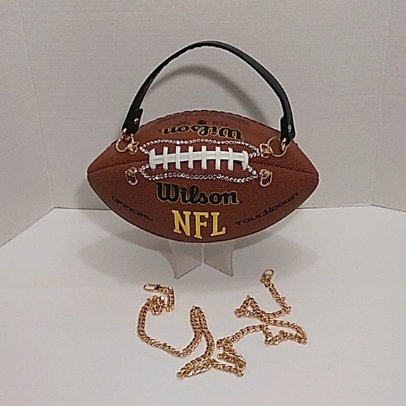HANDMADE BLING BLING Football Purse 🏈 - Picture 9 of 17